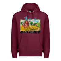 Burgundy this is god's country Premium Hoodie - MaliasSmallBusiness
