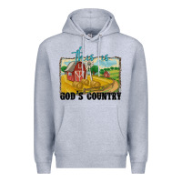 Heather Grey this is god's country Premium Hoodie - MaliasSmallBusiness
