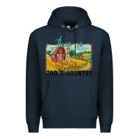 Navy this is god's country Premium Hoodie - MaliasSmallBusiness