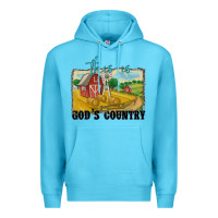 Ocean Blue this is god's country Premium Hoodie - MaliasSmallBusiness