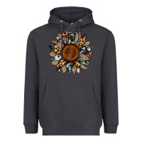 Smoke cowhide leopard aztec sunflower Heavyweight Hoodie - Artiststas