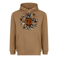 Toasted Coconut cowhide leopard aztec sunflower Heavyweight Hoodie - Artiststas