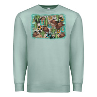 Cactus Cowboy Hat Background Premium Sweatshirt | Teevron
