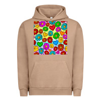 Pigment Burro Pride lgbtq flowers and hearts seamless pattern Urban Hoodie - BundleAndBundleShop
