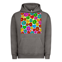 Pigment Tornado Pride lgbtq flowers and hearts seamless pattern Urban Hoodie - BundleAndBundleShop