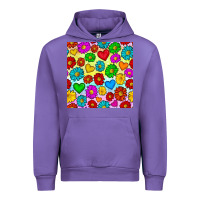 Tulip Pride lgbtq flowers and hearts seamless pattern Urban Hoodie - BundleAndBundleShop