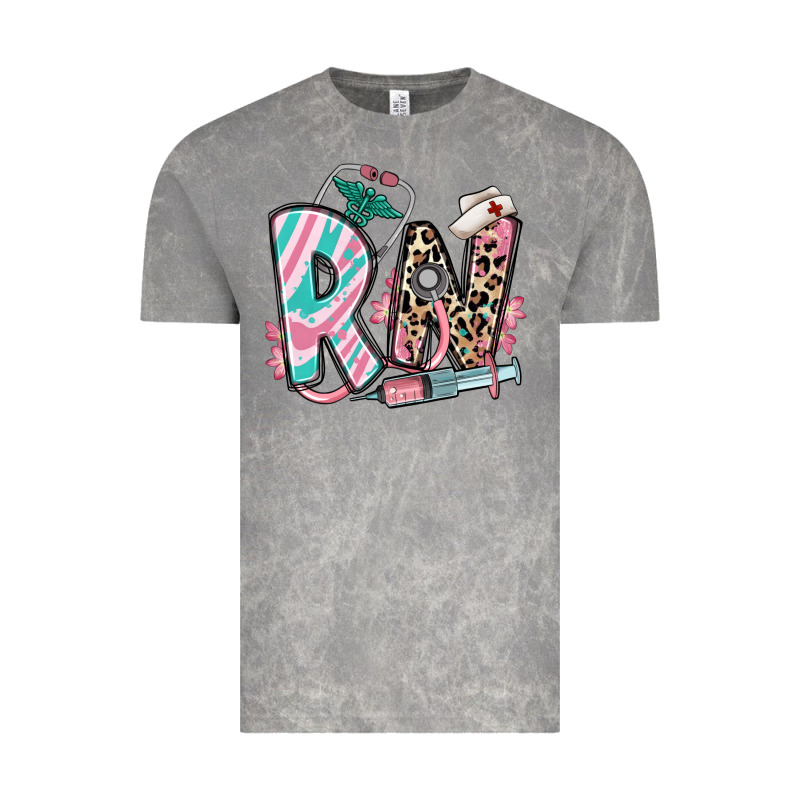 Floral Rn Registered Nurse Vintage Tee by RanaPortraitStore | Teevron