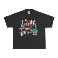 Pigment Black faith over fear Urban Heavy Tee - Zillion Design Studio