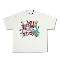 Pistachio faith over fear Urban Heavy Tee - Zillion Design Studio