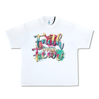 White faith over fear Urban Heavy Tee - Zillion Design Studio