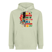 Matcha in a world full of princess be a chingona Heavyweight Hoodie - BundleAndBundleShop