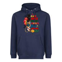 Navy in a world full of princess be a chingona Heavyweight Hoodie - BundleAndBundleShop