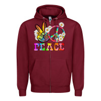 Burgundy lgbtq peace and sembols Zipper Hoodie - HRA Design Shop