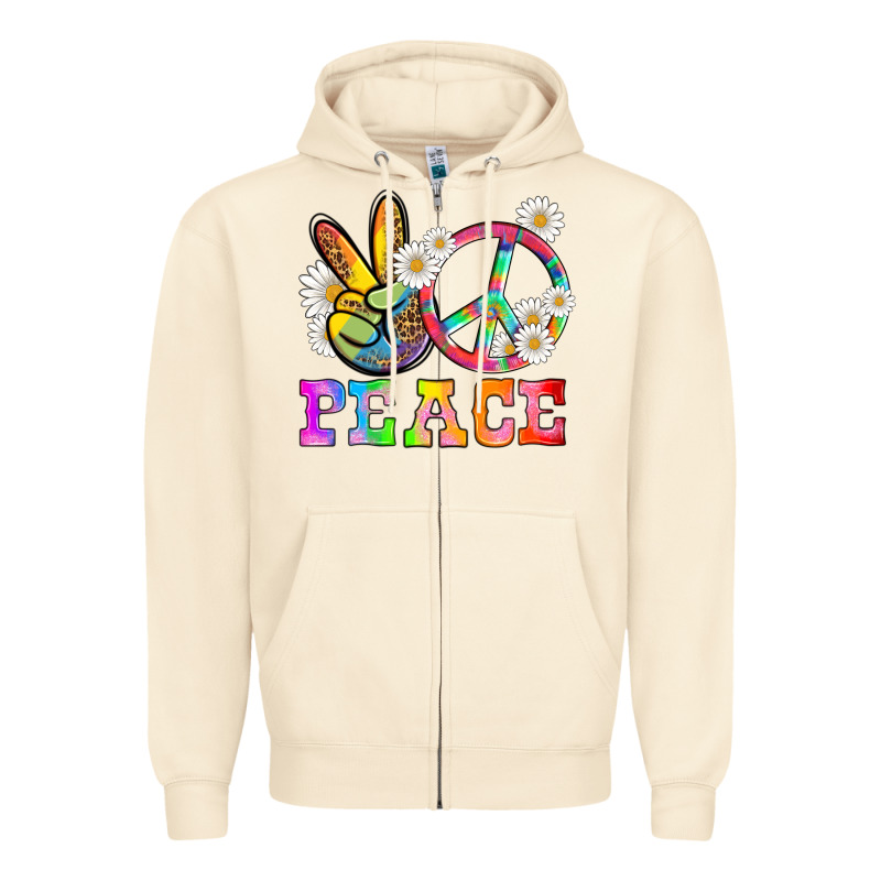 Lgbtq Peace And Sembols Zipper Hoodie by HRA Design Shop | Teevron