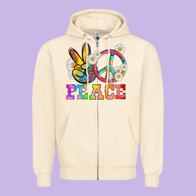 Lgbtq Peace And Sembols Zipper Hoodie Designed By Hra Design Shop