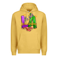Antique Gold louisiana mardi gras Premium Hoodie - MaliasSmallBusiness