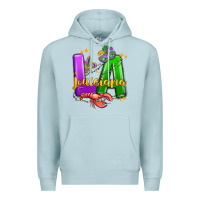 Blue Mist louisiana mardi gras Premium Hoodie - MaliasSmallBusiness