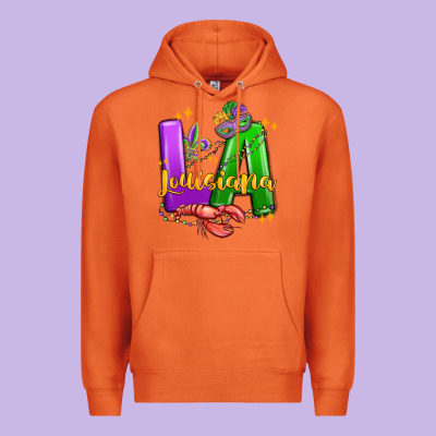 Louisiana Mardi Gras Premium Hoodie Designed By Maliassmallbusiness