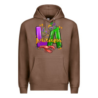 Chestnut louisiana mardi gras Premium Hoodie - MaliasSmallBusiness