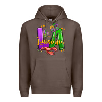 Coffee louisiana mardi gras Premium Hoodie - MaliasSmallBusiness