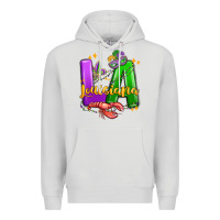 Dove Grey louisiana mardi gras Premium Hoodie - MaliasSmallBusiness