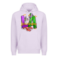 Lilac louisiana mardi gras Premium Hoodie - MaliasSmallBusiness