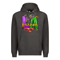 Smoke louisiana mardi gras Premium Hoodie - MaliasSmallBusiness