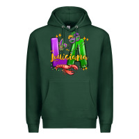 Sports Green louisiana mardi gras Premium Hoodie - MaliasSmallBusiness