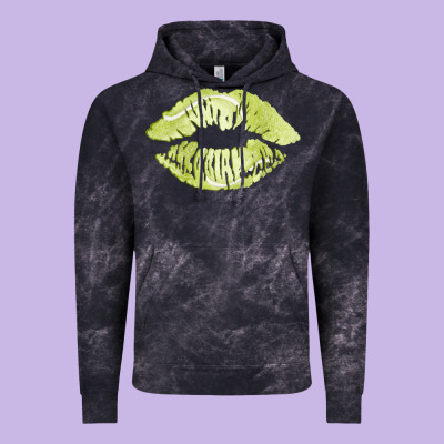 Tennis Lips Vintage Hoodie Designed By Adodesignshop