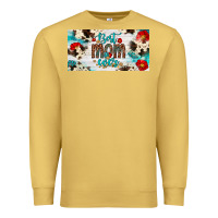 Antique Gold best mom ever license plate Premium Sweatshirt - Artiststas
