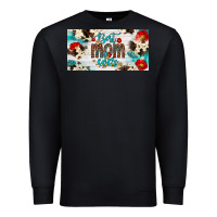 Black best mom ever license plate Premium Sweatshirt - Artiststas