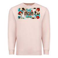 Pale Pink best mom ever license plate Premium Sweatshirt - Artiststas