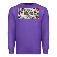 Purple best mom ever license plate Premium Sweatshirt - Artiststas