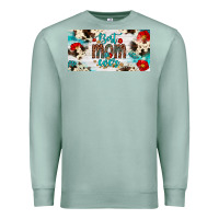 Seafoam best mom ever license plate Premium Sweatshirt - Artiststas