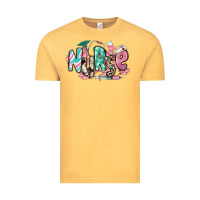 Vintage Mustard floral nurse Vintage Tee - RanaPortraitStore