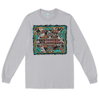 Moon Dust aztec background with gemstone and cowhide Long Sleeve Tee - RanaPortraitStore