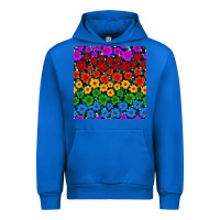 Cobalt Pride lgbtq flowers seamless pattern Urban Hoodie - BundleAndBundleShop