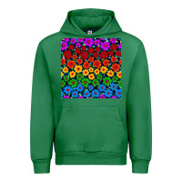 Emerald Pride lgbtq flowers seamless pattern Urban Hoodie - BundleAndBundleShop