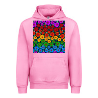 Fuchsia Pink Pride lgbtq flowers seamless pattern Urban Hoodie - BundleAndBundleShop