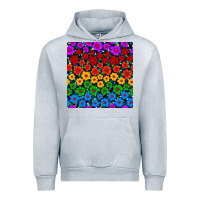 Heather Grey Pride lgbtq flowers seamless pattern Urban Hoodie - BundleAndBundleShop