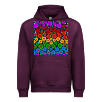 Mauve Wine Pride lgbtq flowers seamless pattern Urban Hoodie - BundleAndBundleShop