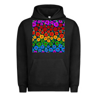 Pigment Black Pride lgbtq flowers seamless pattern Urban Hoodie - BundleAndBundleShop