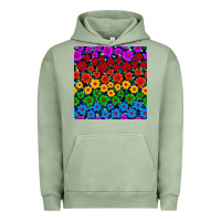 Pigment Oil Green Pride lgbtq flowers seamless pattern Urban Hoodie - BundleAndBundleShop