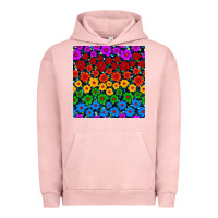 Pigment Salmon Pride lgbtq flowers seamless pattern Urban Hoodie - BundleAndBundleShop