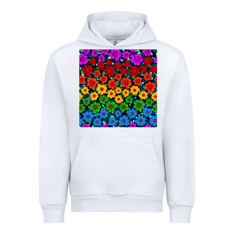Pride Lgbtq Flowers Seamless Pattern Urban Hoodie by BundleAndBundleShop | Teevron
