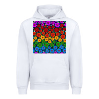 White Pride lgbtq flowers seamless pattern Urban Hoodie - BundleAndBundleShop