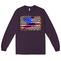 Plum race american flag Long Sleeve Tee - Zillion Design Studio
