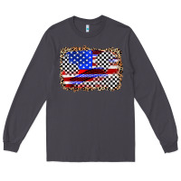 Smoke race american flag Long Sleeve Tee - Zillion Design Studio