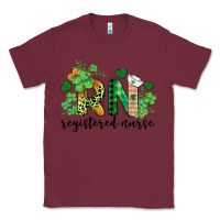 Burgundy st. patricks day registered nurse rn Classic Tee - BarkalooDesign
