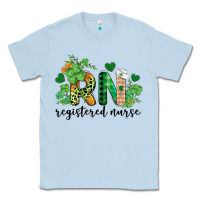 Dusty Blue st. patricks day registered nurse rn Classic Tee - BarkalooDesign